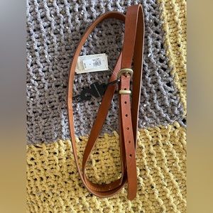 Brown cow leather belt
